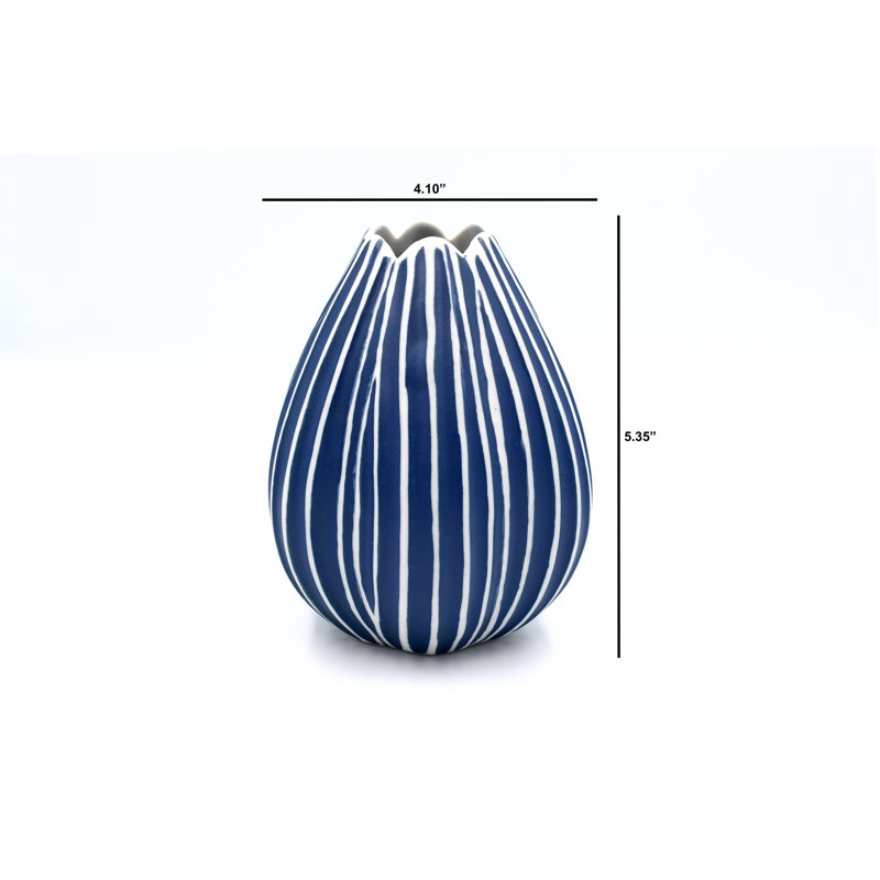 Vase de table Aydn, H 5,4 po x l 4,1 po x P 4,1 po
