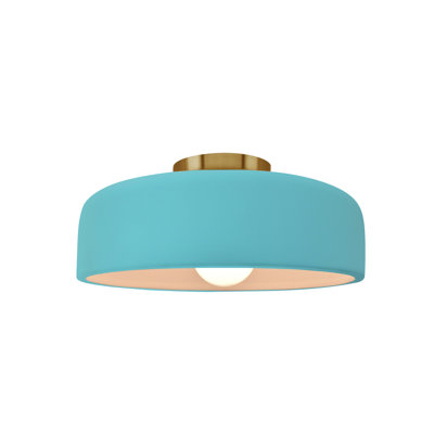 Dottie Ceramic LED Semi Flush Mount