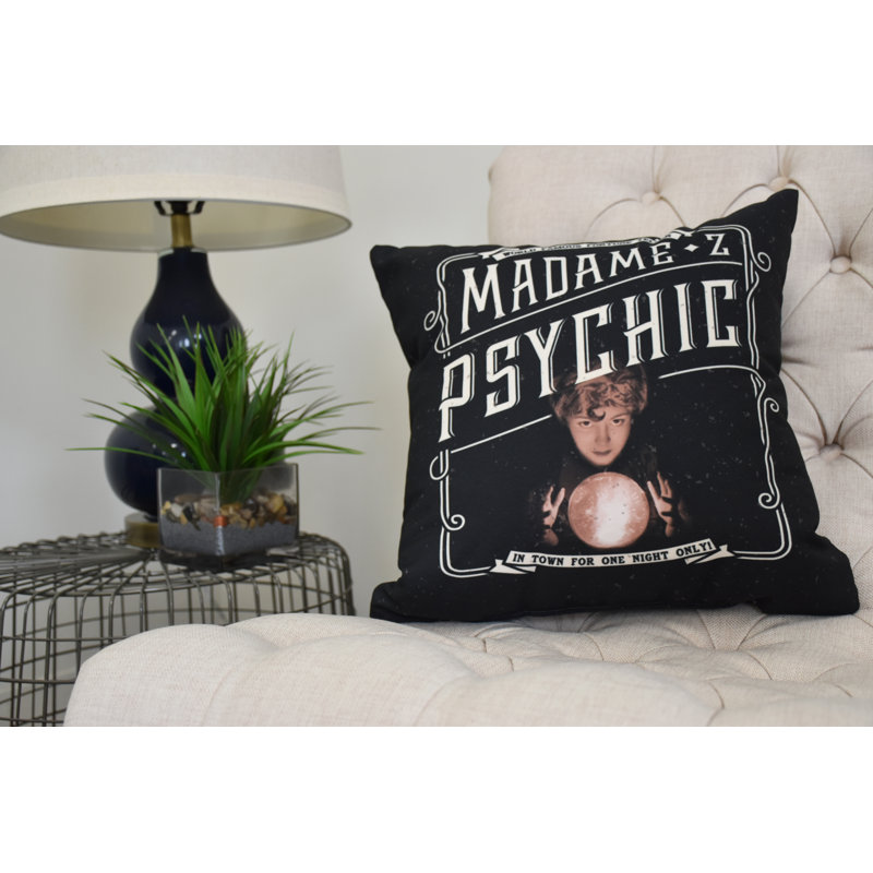 Housse et insert de coussin carré Witches Brew, Blanc / Noir, 16 po x 16 po