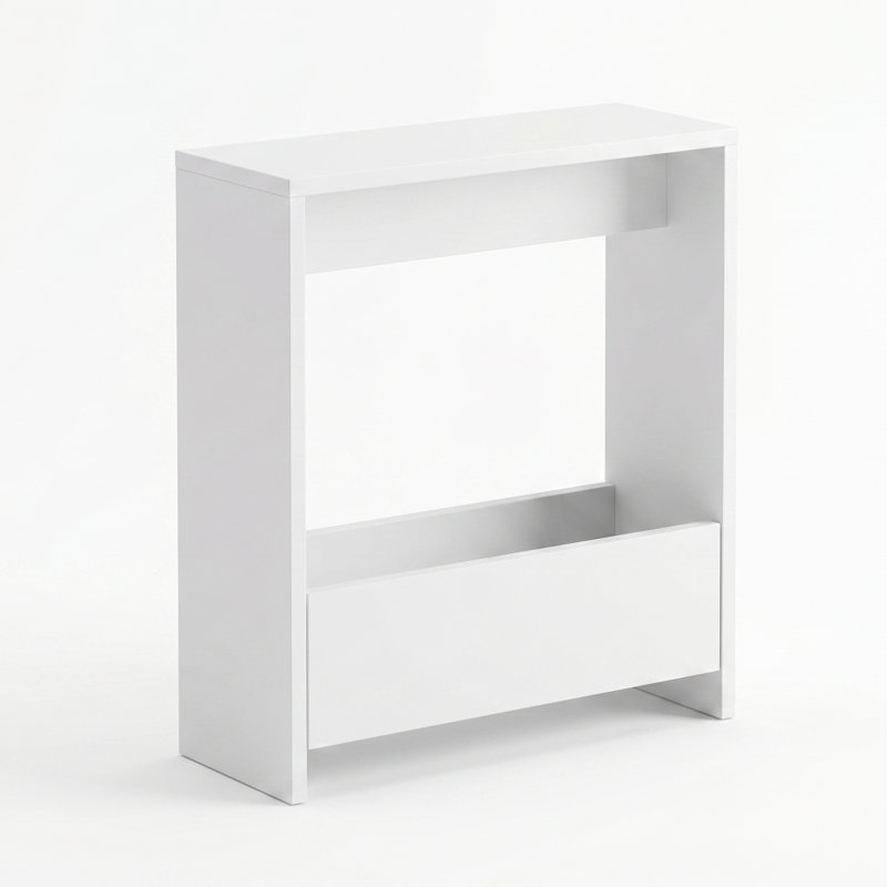 End Table, White Wood