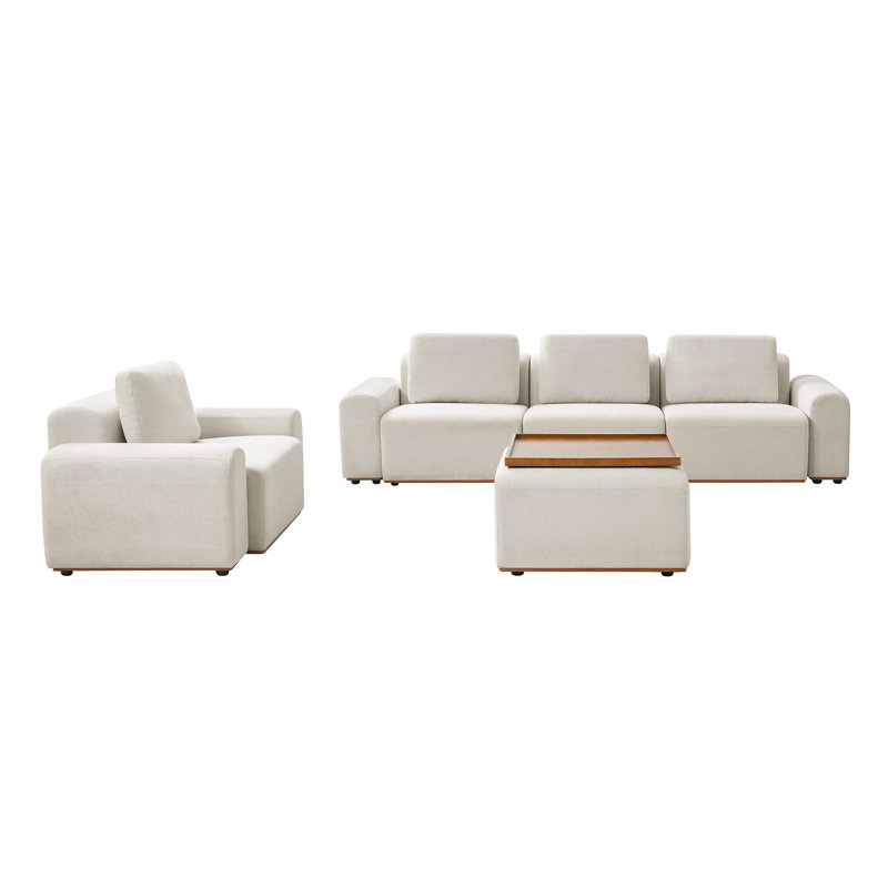 Lavallette Sofia Sectional Sofa, Beige