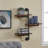 Helbert 3 Tier Staggered Rustic Inductrial Pipe Wall Shelf