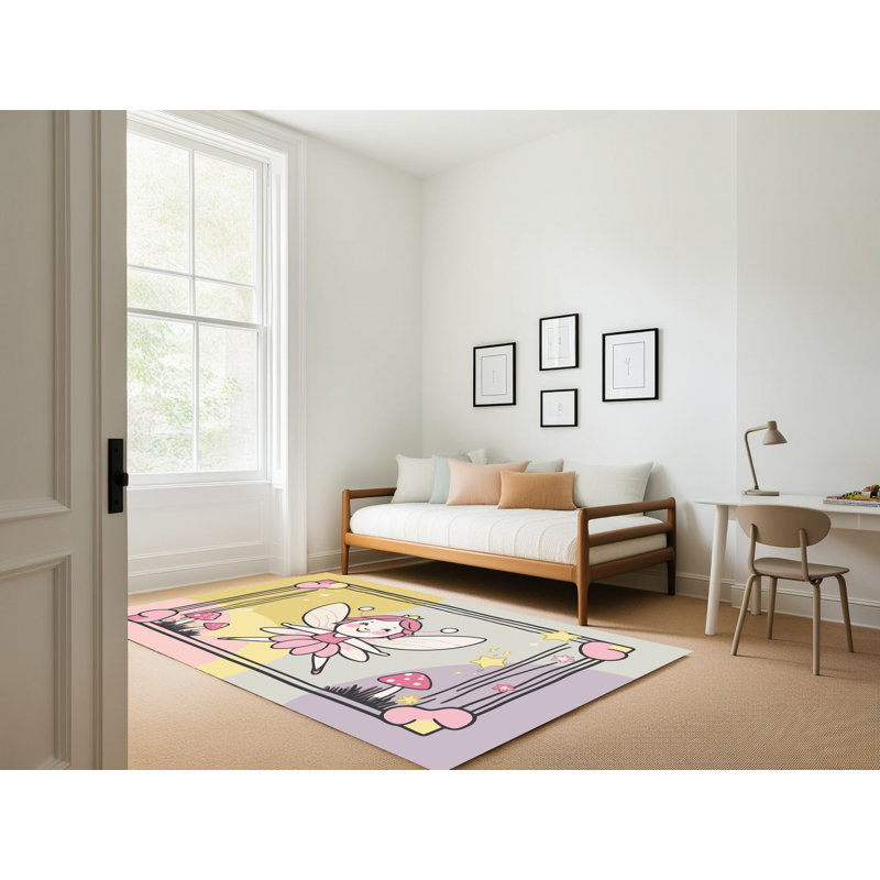 Tapis fantaisie East Urban Home, Rectangulaire 2 pi x 3 pi
