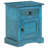 August Grove® Bedside Table Solid Mango Wood 15.7"X11.8"X19.7" Blue
