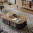 Vintage design solid wood coffee table
