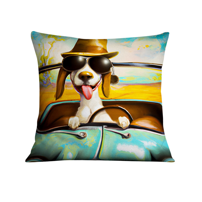 Coussin décoratif, Housse de coussin seulement - sans coussin, H 16 po x l 16 po
