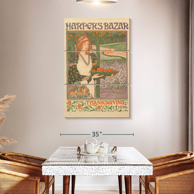 Leisha Thanksgiving 1894 Cover, 50" H x 32" W