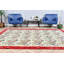 Grand tapis turc fait à la main avec motif floral en laine pour décoration de salon bohémien