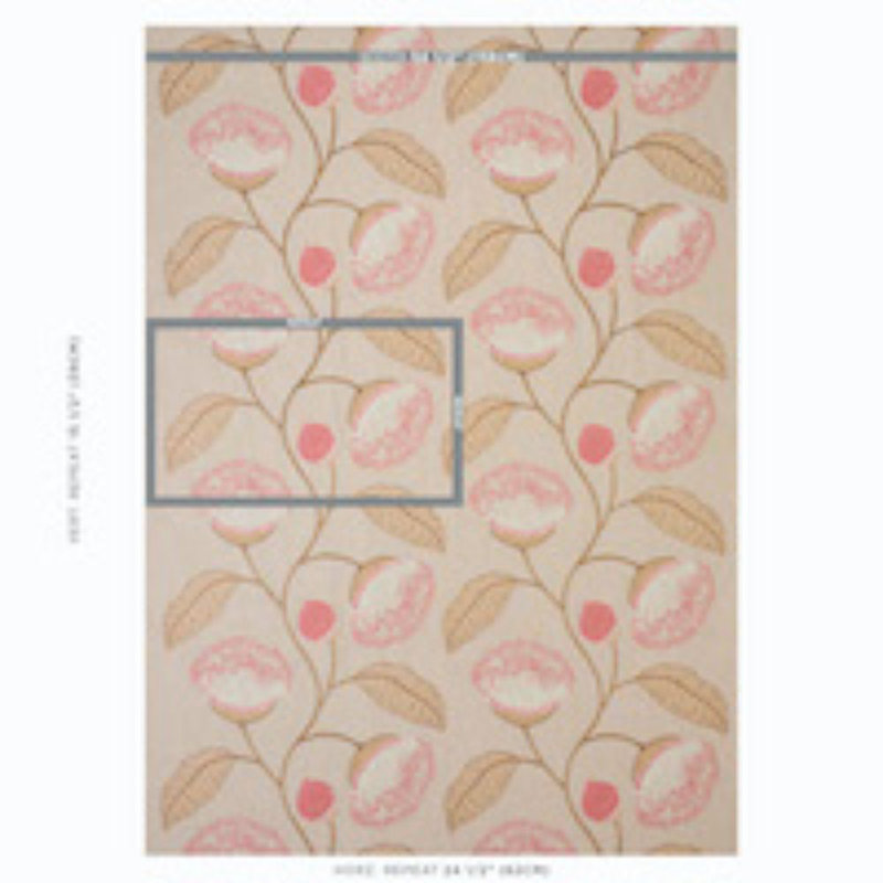 Celinda Embroidery Fabric, Pink