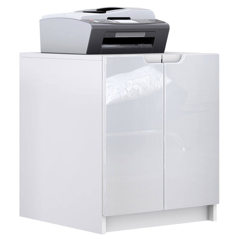 Logan 2 -Door 1 -Shelf, White/Cream