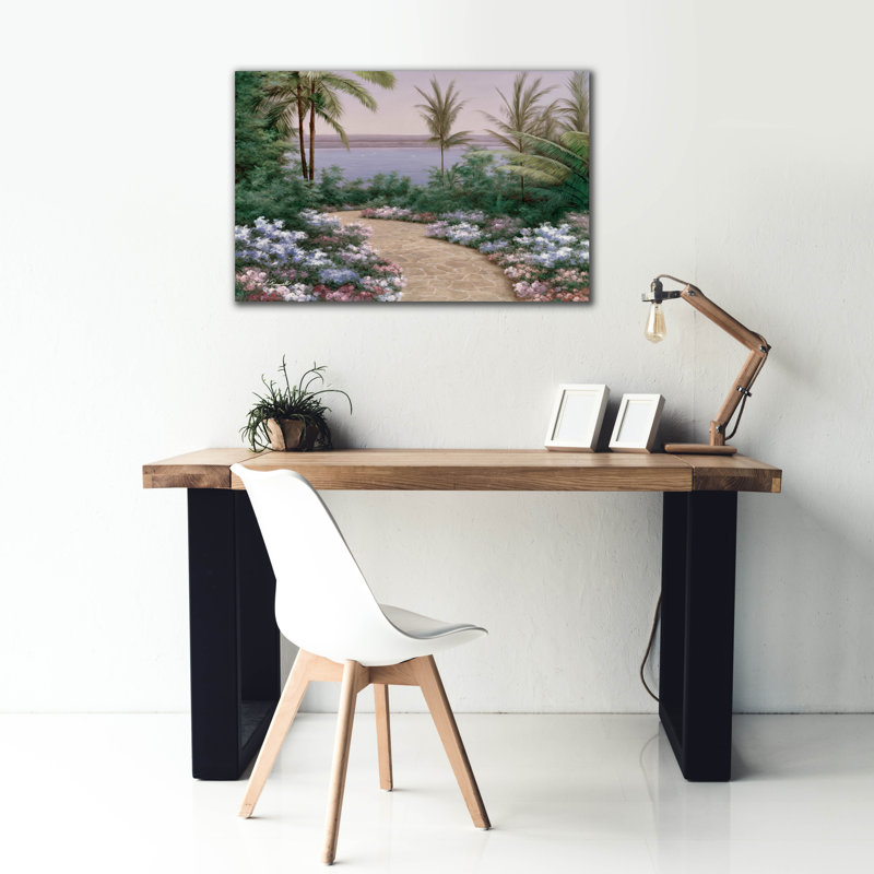 «Floral Breeze» par Diane Romanello, art mural sur toile, H 26 po x l 40 po x P 1,5 po