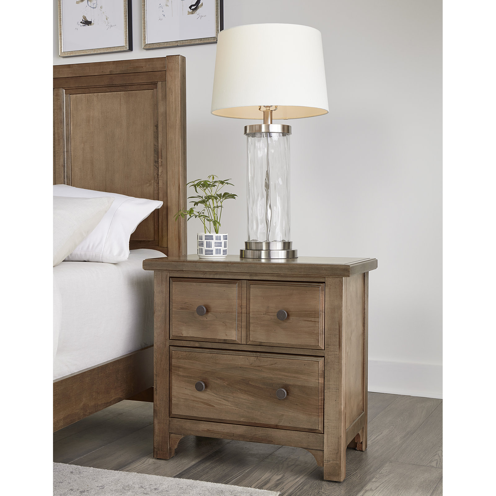 Dragomir Maple Nightstand, Natural Oak