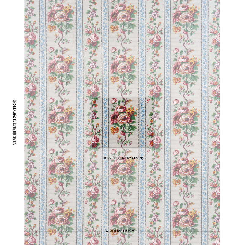 Tissu chintz Schumacher X Rita Konig Elizabeth