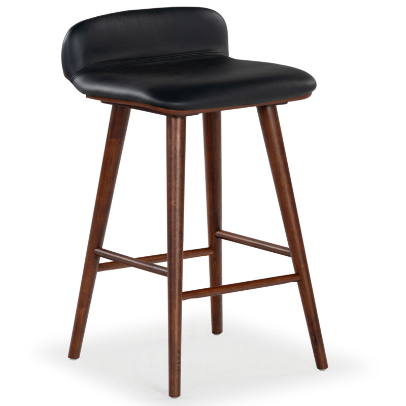Vanya Barstool, Black, Short Stool - 28"
