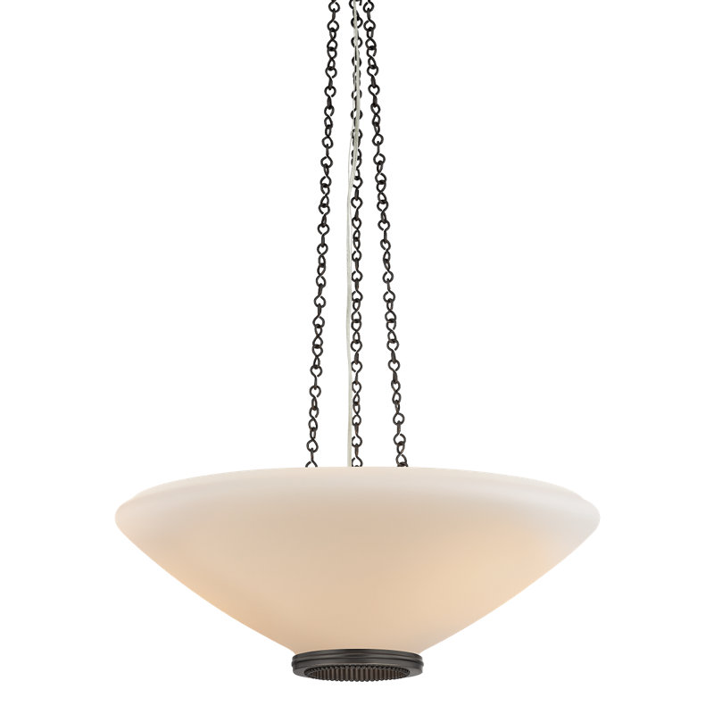 Awosting Pendant in Aged Brass, Bronze, 8.25" H x 22" W x 22" D