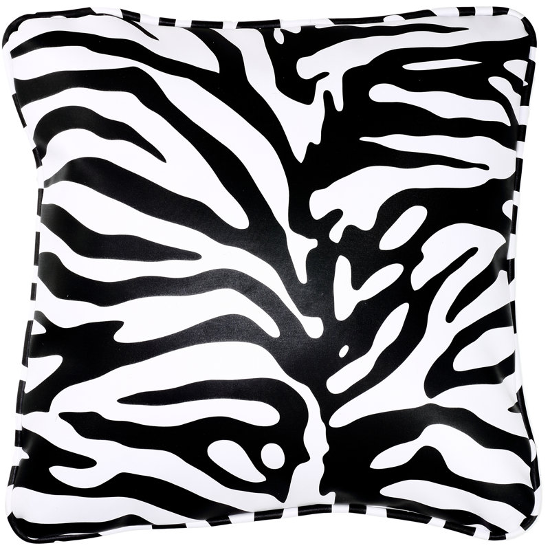 Animal Print Cotton Throw Pillow