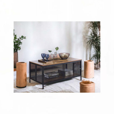 Table basse en bois avec 4 pieds
