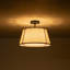 Plafonnier semi-encastré cylindrique en lin à 4 lumières Nyjel Classical-1004448351-978885501