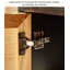 Armoire de rangement rétro en bois de frêne blanc