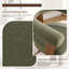 Fauteuil d'appoint en mohair en forme de U avec pieds en bois de noyer Mamanbai-1790052703