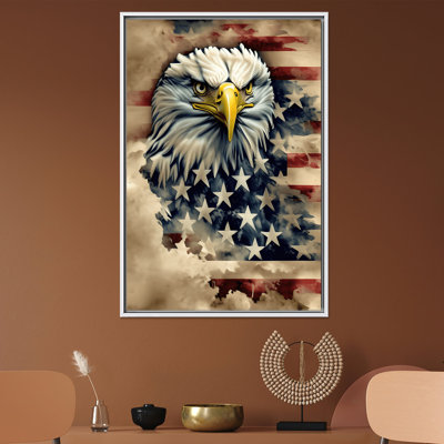 «Patriotic Flag», impression sur toile élégante et plate pour décor américain, 1P