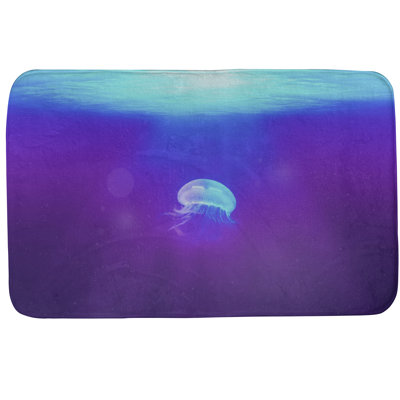 Tapis pour salle de bain jellyfish Fawcett