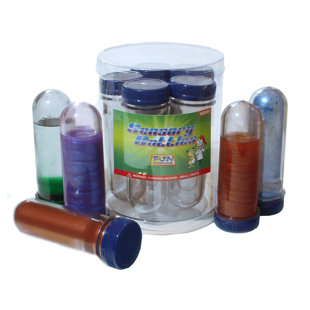Accessoire éducatif pour bouteilles sensorielles Fun Science Jumbo (Ensemble de 5)