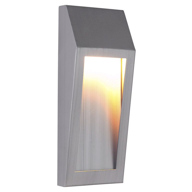 Duran LED Wall Light, 11" H x 4.5" W x 2.25" D, Brushed Aluminum