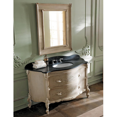 Handpainted 60" Single Bathroom Vanity Base Only