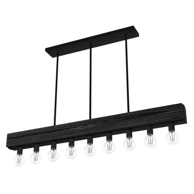 Luminaire suspendu linéaire à 9 lumières pour îlot de cuisine Donelson