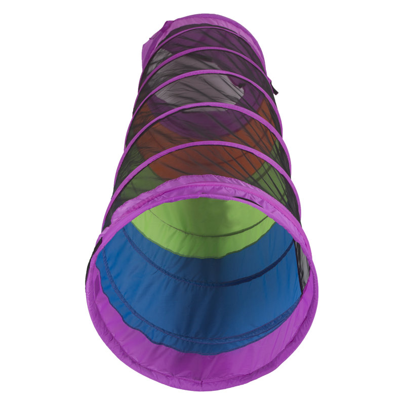 Multicolor Nylon and Mesh 6' Kids Crawl Tunnel