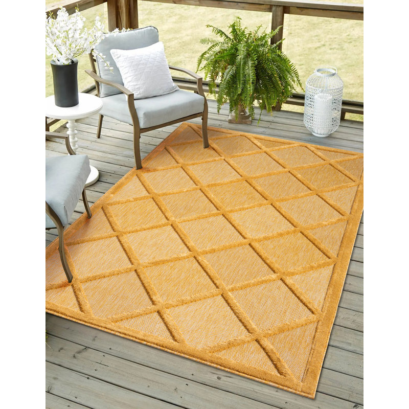 Nodarse Geometric Indoor / Outdoor Area Rug, Rectangle 200 x 300cm