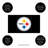 Full Color PVC Mat, 16" x 28", Pittsburgh Steelers