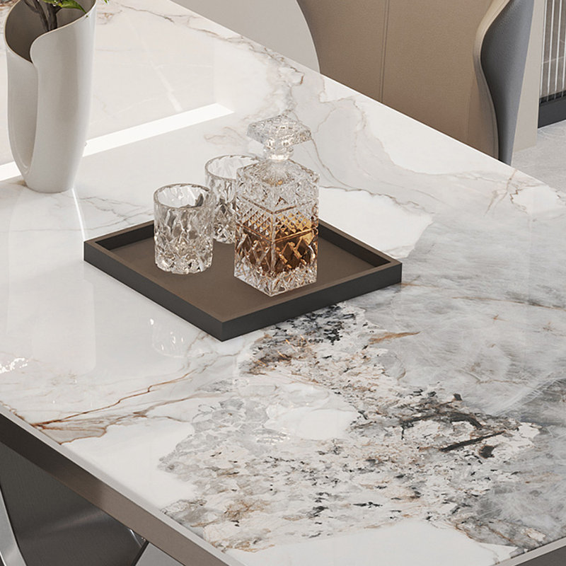 Table de salle à manger légère et luxueuse, H 29,52 po x L 55,11 po x l 31,49 po