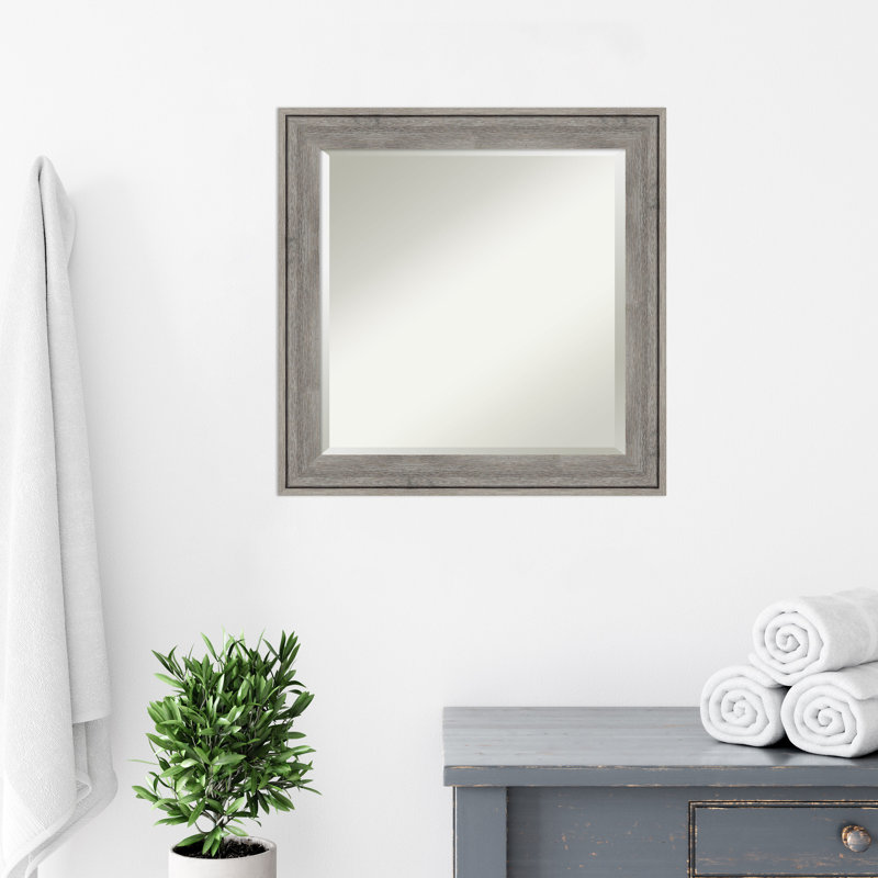 Miroir d'appoint Duddleston, 24,62 po x 24,62 po