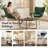 Plush Velvet Upholstered Armchair with Metal Legs-1684486190