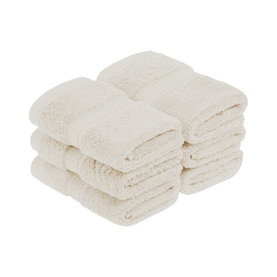 Renata Certified Egyptian Cotton 800 GSM Plush Heavy Highly Absorbent Luxury Washcloth 