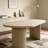 Oval Dining Table Double Pedestal-2044239144