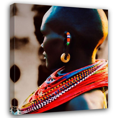 ArtDirect Mansfield, Kathy Gallery Wrapped Canvas Art Titled: Up Close Diversity