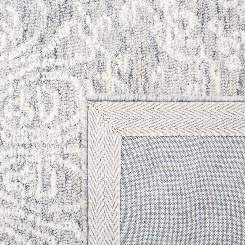 Ambrose Hand Tufted Indian Wool And Cotton With Latex Oriental Rug, Rectangle 5' x 8'