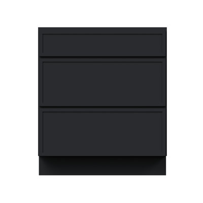 CASAINC Ready-to-Assemble W33"x D24"x H34.5" Kitchen Drawer Base Cabinet