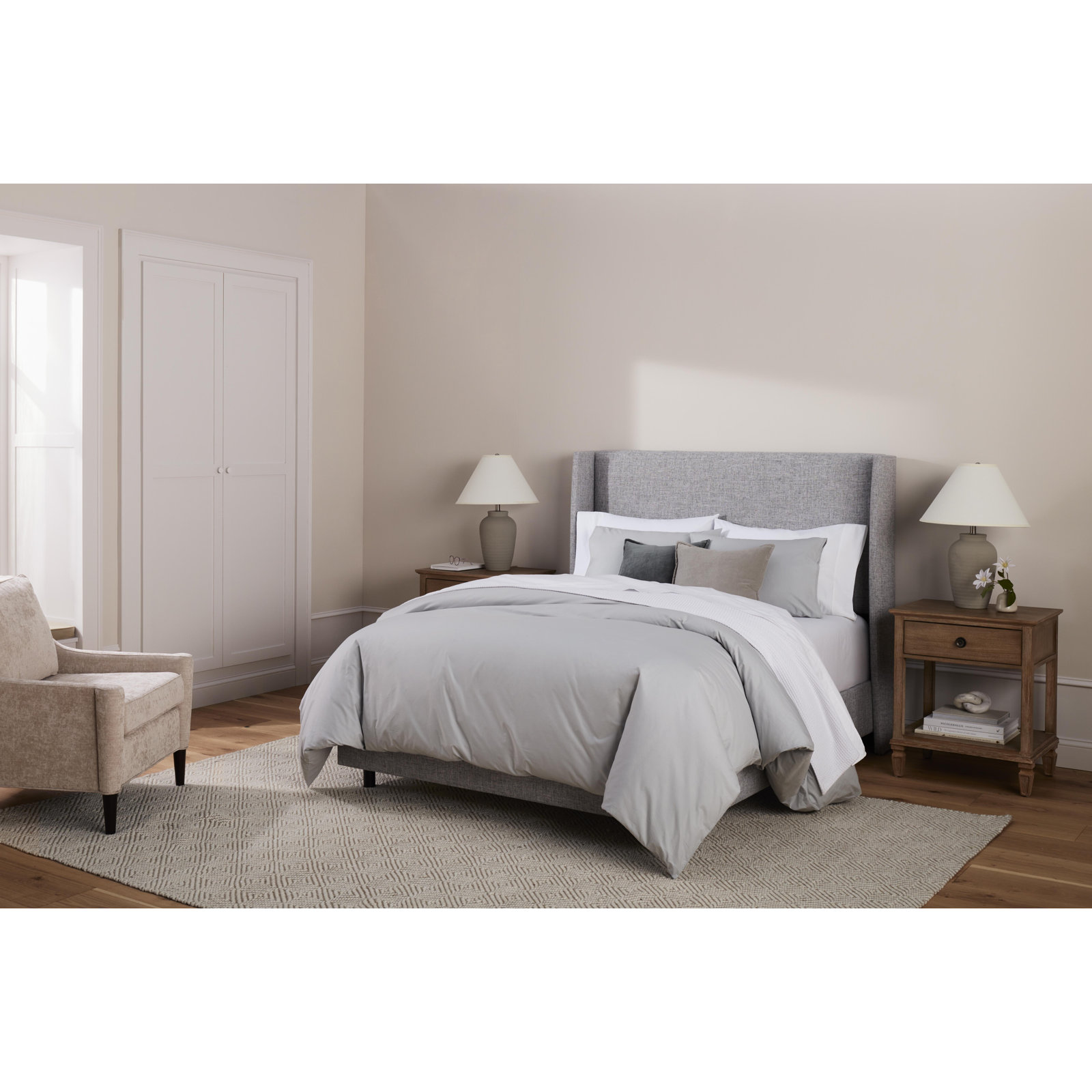 Solid Waffleweave Throw Blanket, King / Cal King, White