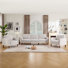 91.73" Sofa With 2 Armchair Accent Chair Living Room Set