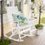 Carberg Eucalyptus Solid Wood and Wicker Outdoor Rocker Chair-1218182696