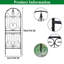  70.8" H X 24.5" W Iron Lattice Panel Trellis 1 Pack