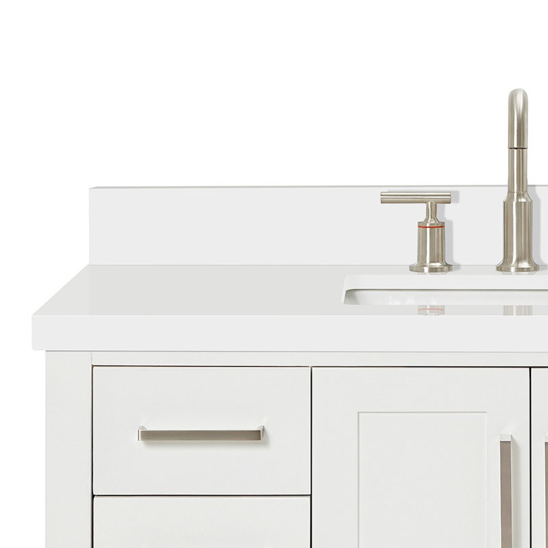 Magnolia Bath Vanity Oval Basin S043SWQ, White, Oval