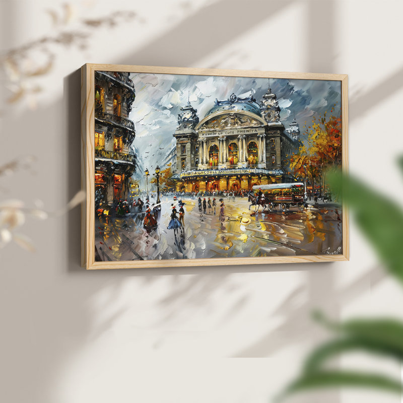 Paysage - CL - Reproduction encadrée - Restickable, H 11 po x l 14 po, Naturel