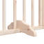  Barrière pour chien avec porte pliable 6 panneaux en bois de peuplier noir 118,1 po-1925728252-1925728255