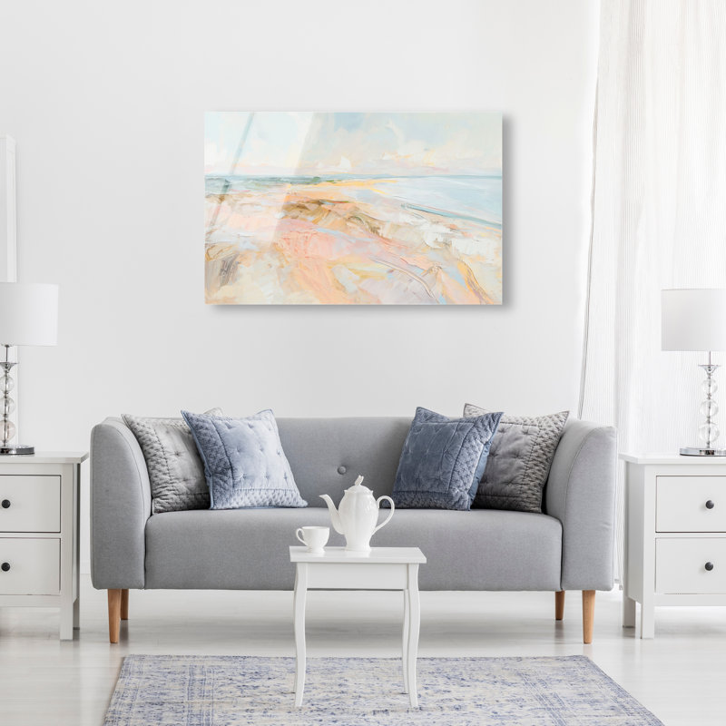 Tidal Borderland I High-Gloss Frameless Acrylic Glass Wall Art Abstract Print by Oliver Gal, Ready to Hang, 15 x 10