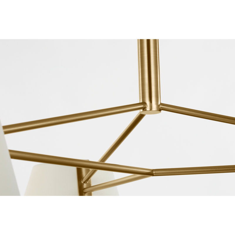 Raquelle Richard June Transitional Hale Chandelier, 36, Estate Brass